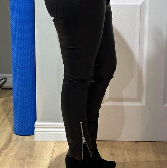 Never worn faux leather jeans - Picture 1 of 1